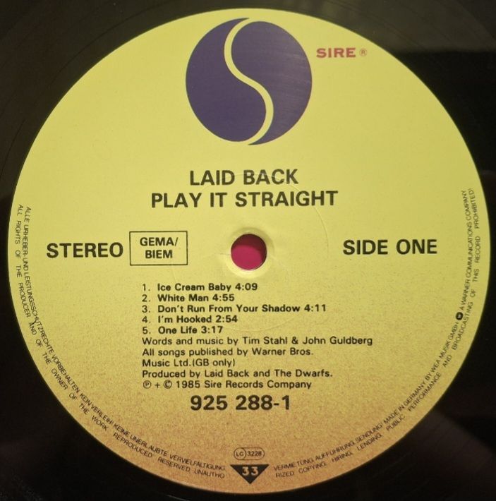 Laid Back - Play It Straight - 1985.  (LP). 12. Vinyl. Пластинка. Germany. - фото фото фото 2