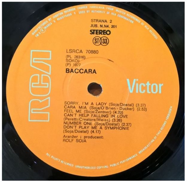 Baccara - Baccara - 1977.  (LP). 12. Vinyl. Пластинка. Yugoslavia. - фото фото фото 3