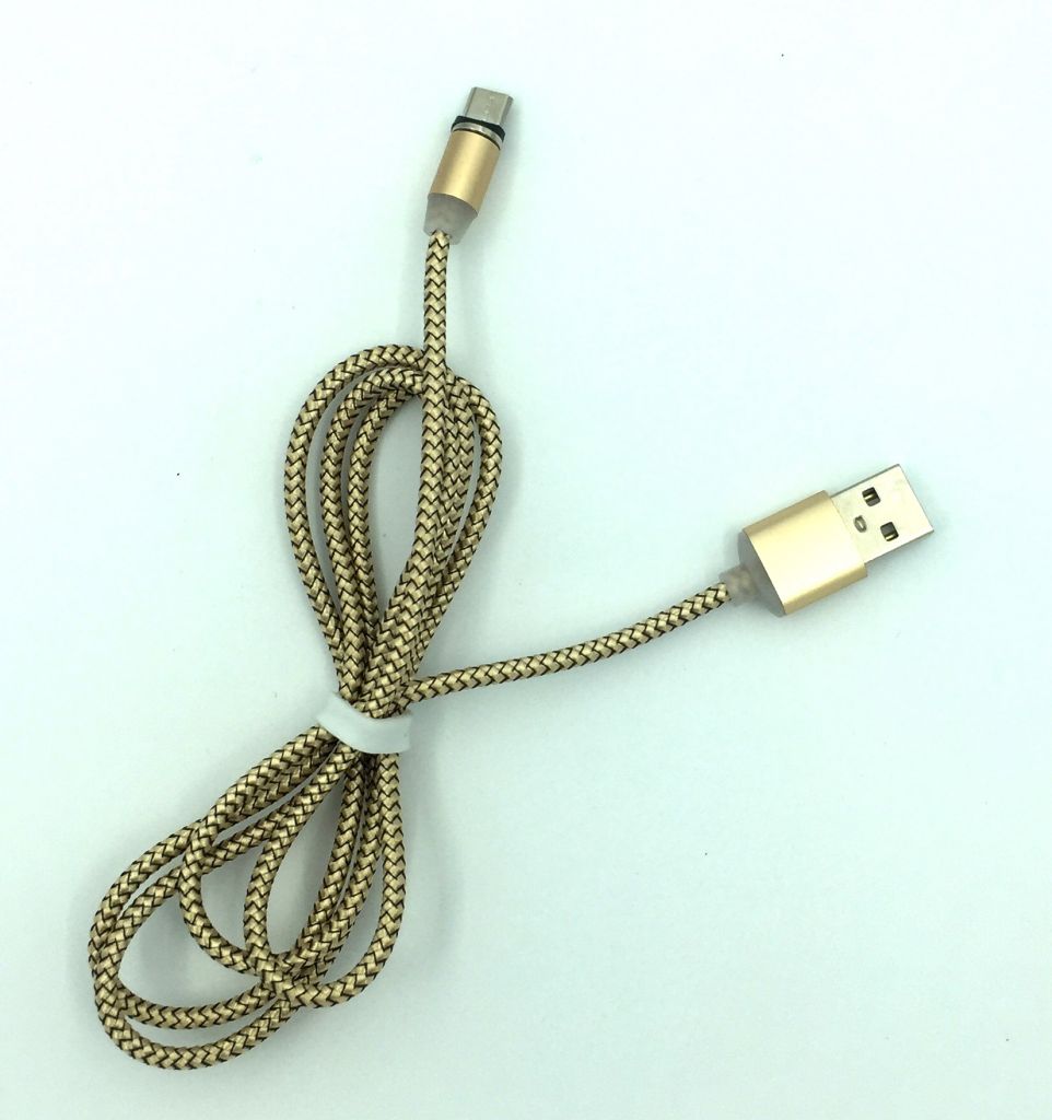 Кабель магнитный Metal Magnetic 360 Micro USB Gold - фото фото фото 1
