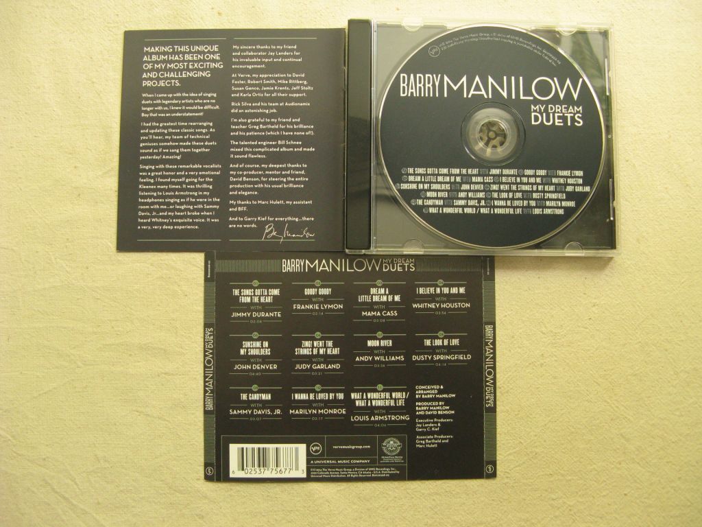 CD Barry Manilov. My Dream Duets. 2014. - фото фото фото 2