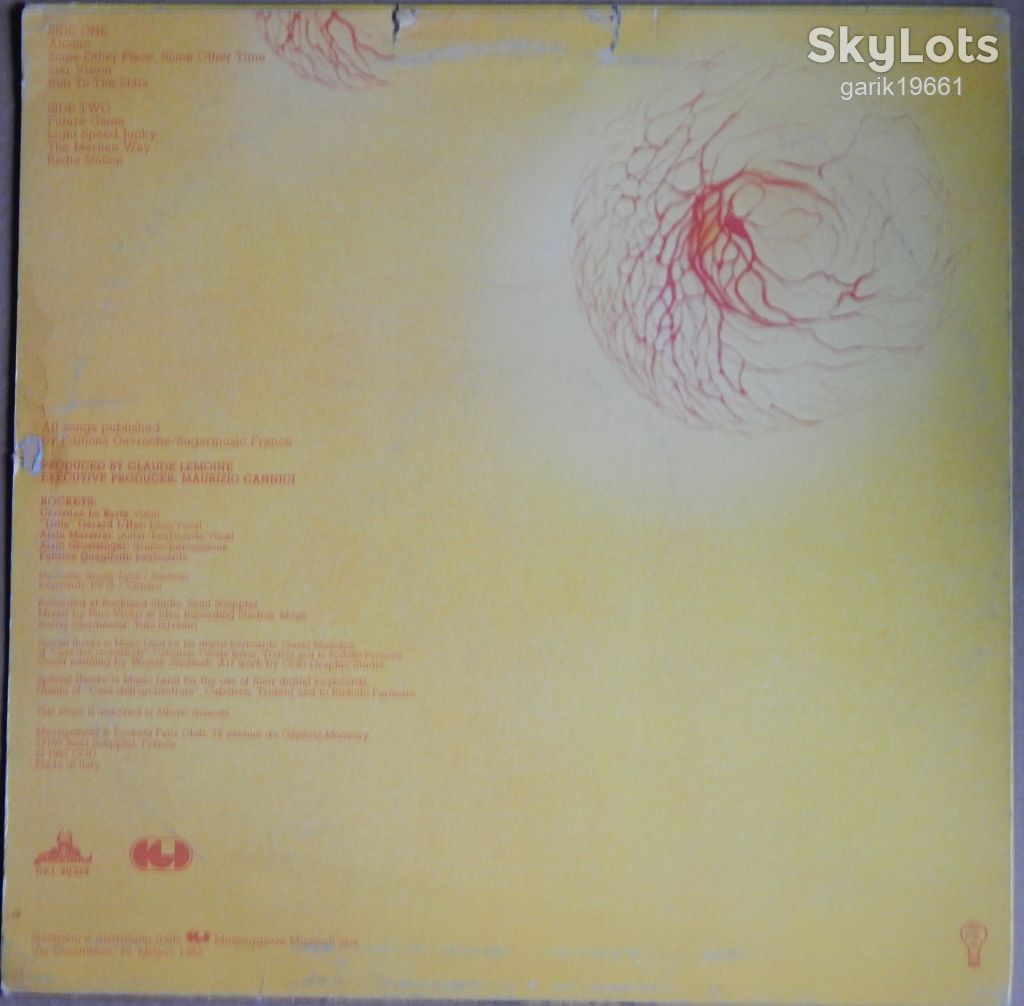 Rockets – Atomic  (Rockland Records – RKL 20323, Italy) inner sleeve EX/EX+ - фото фото фото 1
