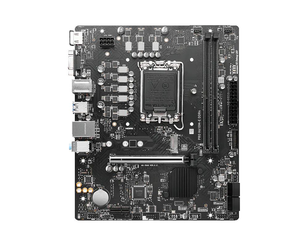 Мать 1700, MSI PRO H610M-E DDR4,  Intel H610 - фото фото фото 0