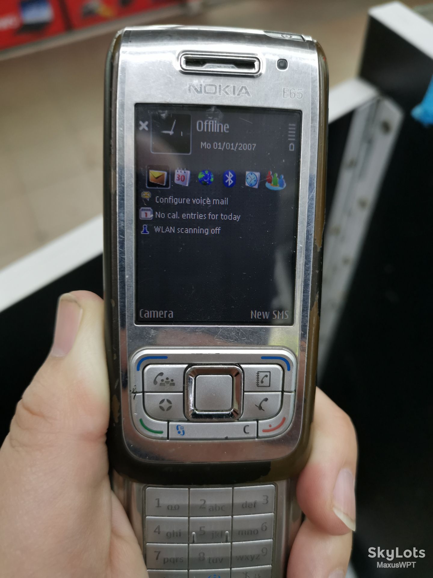 #877 Nokia E65 e 65 slider silver sklad - фото фото фото 0
