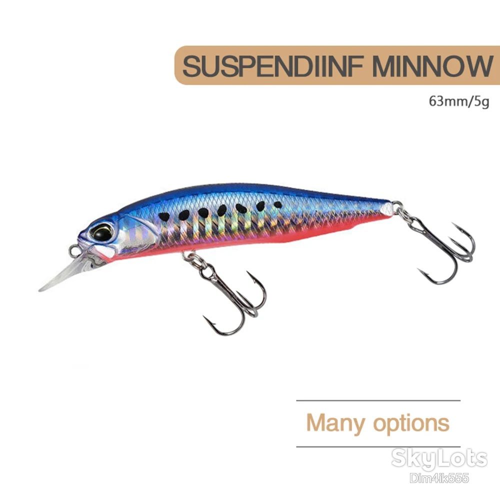 Воблер Suspending Minnow 63 мм 5 гр  (модель 9063) 9 видов - фото фото фото 1