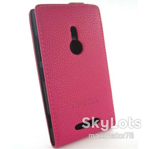 ЧЕХОЛ КНИЖКА CASE NOKIA LUMIA 925 rm-893 РОЗОВЫЙ NEW - фото фото фото 1