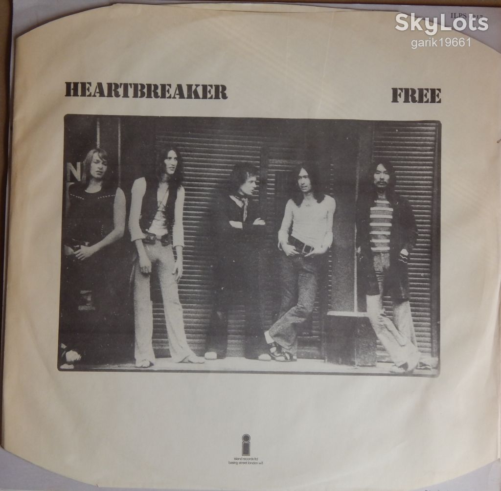 Free – Heartbreaker  (Island Records – ILPS 9217, UK) inner sleeve EX+/NM- - фото фото фото 2