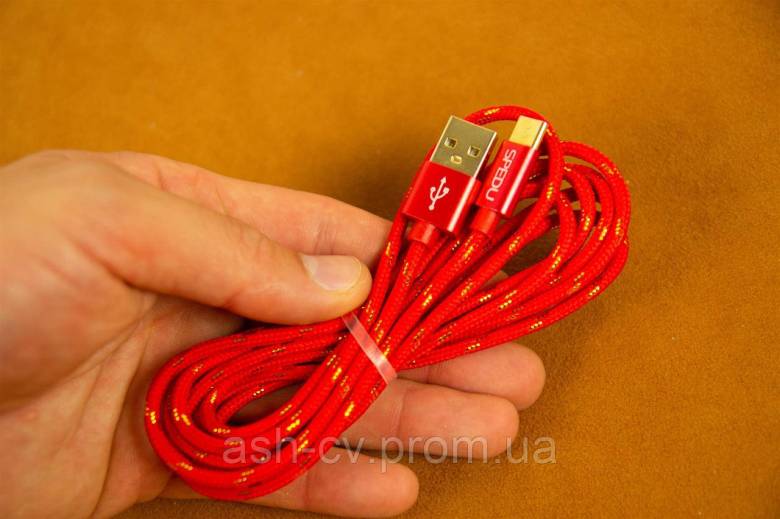 Кабель USB Type C (Red 2 метри) - фото фото фото 5