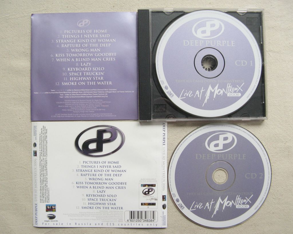CD Deep Purple. Live at Montreux. 2CD. 2006. - фото фото фото 4