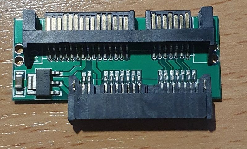 Адаптер інтерфейсу SATA 2.5" до диску mini SATA 1.8"    (не плутати з mSata) - фото фото фото 1