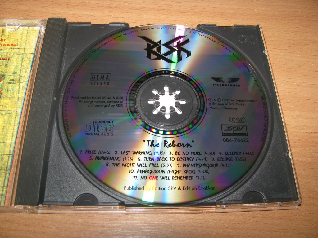 RISK - The Reborn  (1992 Steamhammer 1st press) - фото фото фото 2