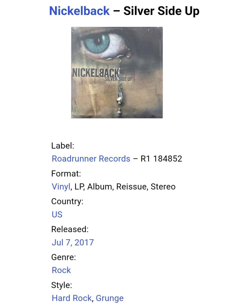Nickelback - Silver Side Up - 2001.  (LP). 12. Vinyl. Пластинка. US. S/S. - фото фото фото 6