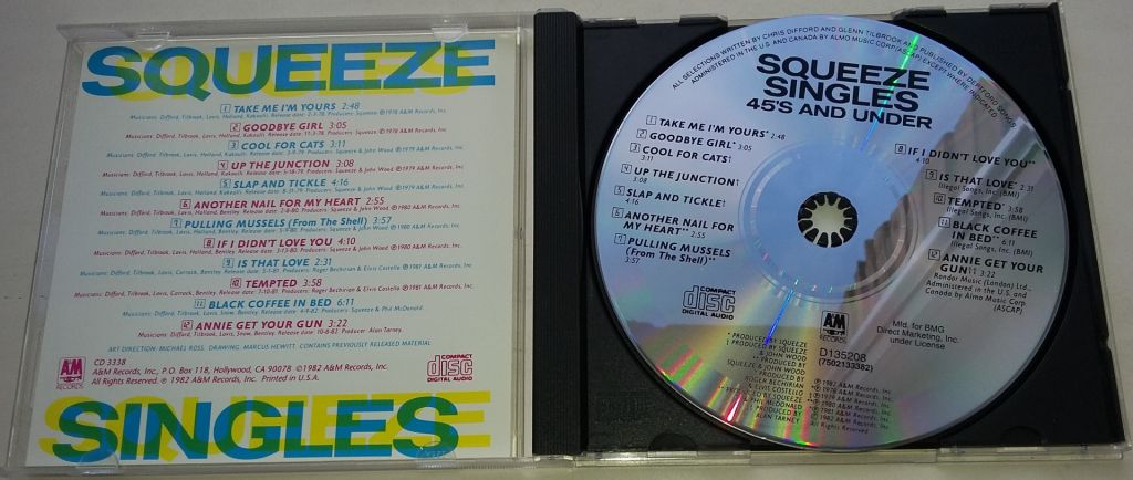 SQUEEZE Singles - 45's And Under  CD  US - фото фото фото 1