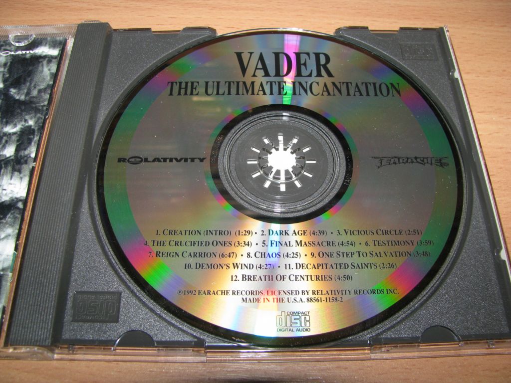 VADER - The Ultimate Incantation    (1992 Relativity 1st press,USA) - фото фото фото 2