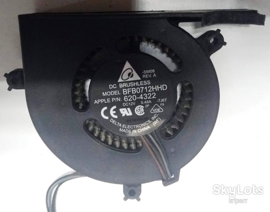 Вентилятор для  Apple iMac 20" A1224 Bfb0712hhd CPU Cooling Fan- 620-4322 - фото фото фото 0