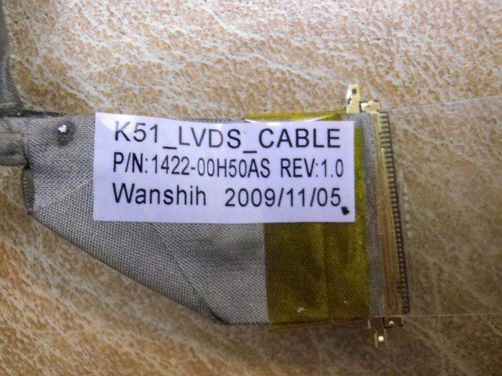 Б/У Шлейф матриці + вебка + мікрофон ASUS K51AC - фото фото фото 2