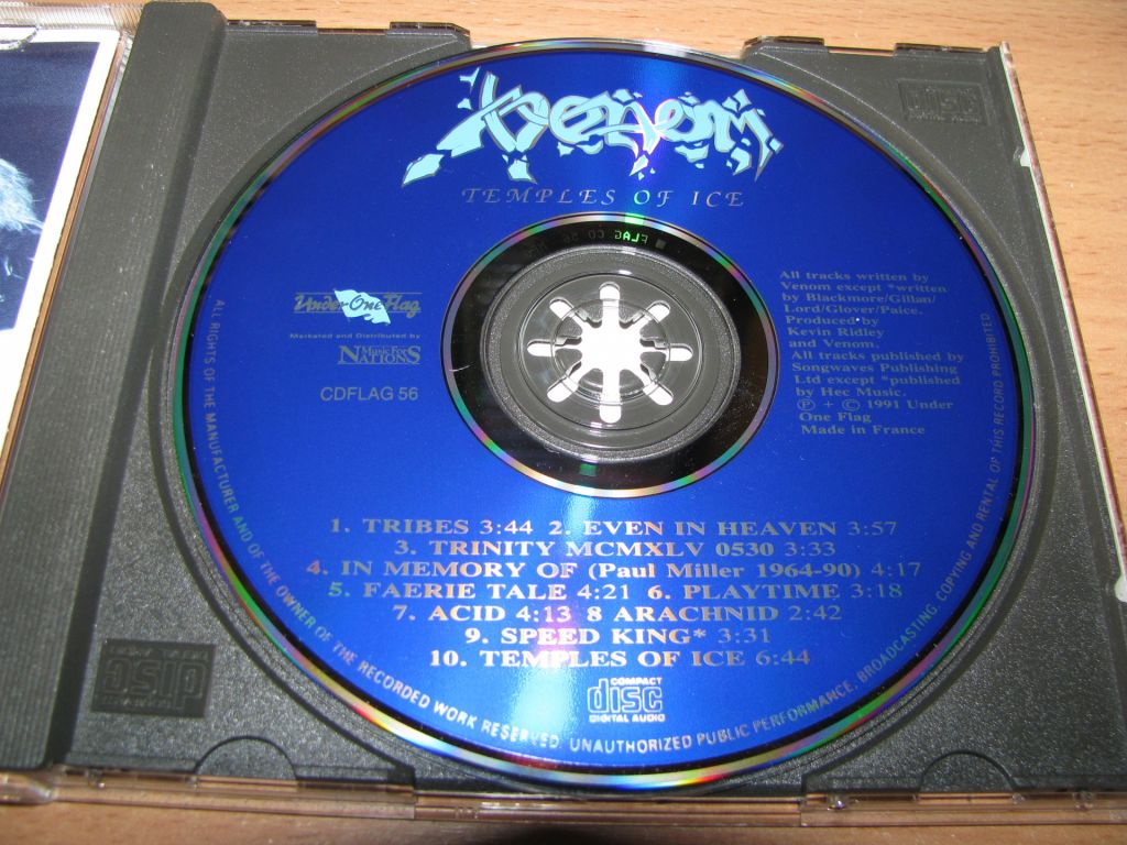 VENOM - Temples Of Ice  (1991 Under One Flag 1st press) - фото фото фото 2