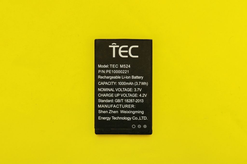 Аккумулятор Оригинал акб TEC M524       (1000 mAh) - фото фото фото 0