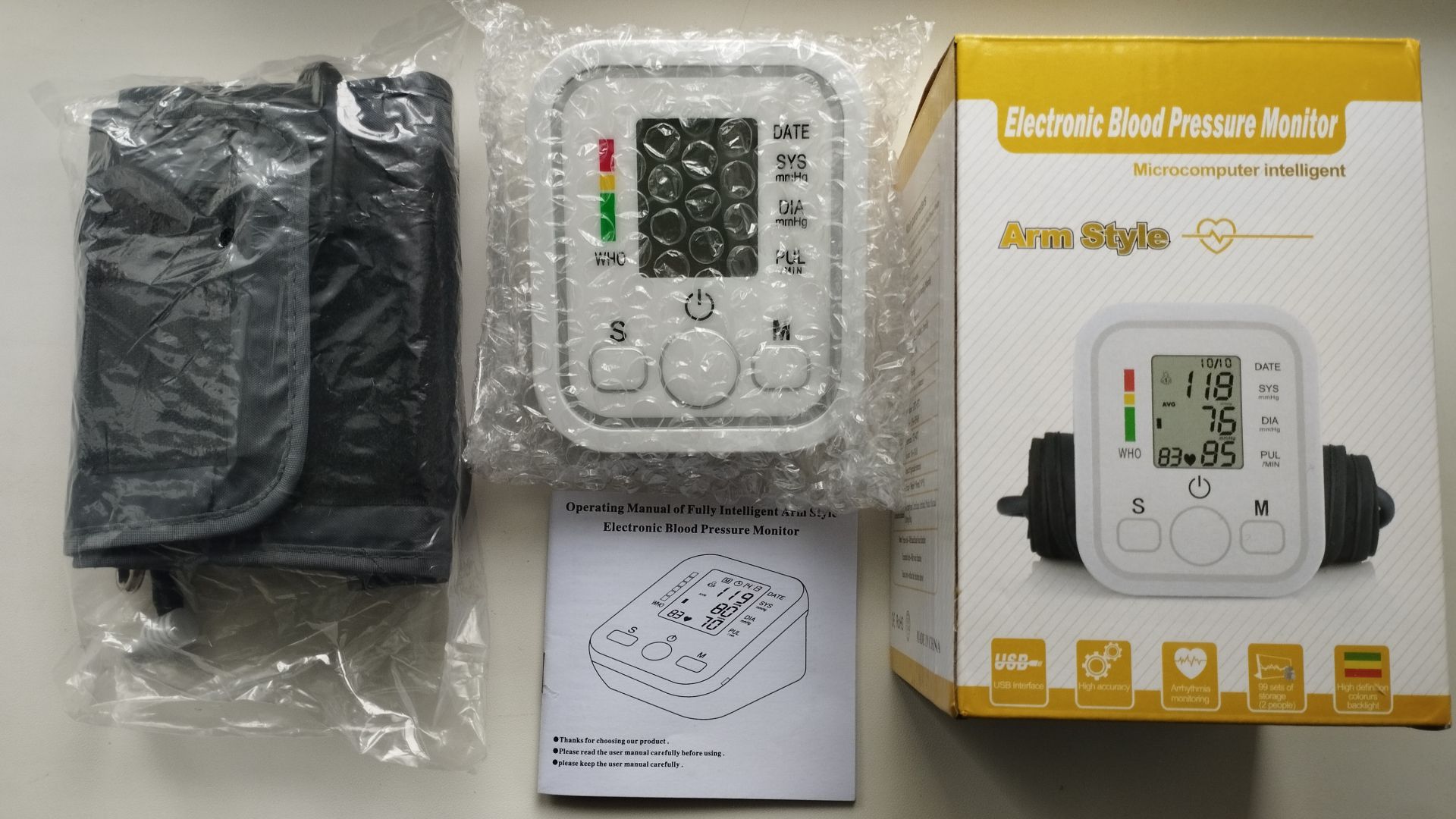 Плечовий тонометр ARM Style B02R/SR 801 з індикатором аритмії. - фото фото фото 0
