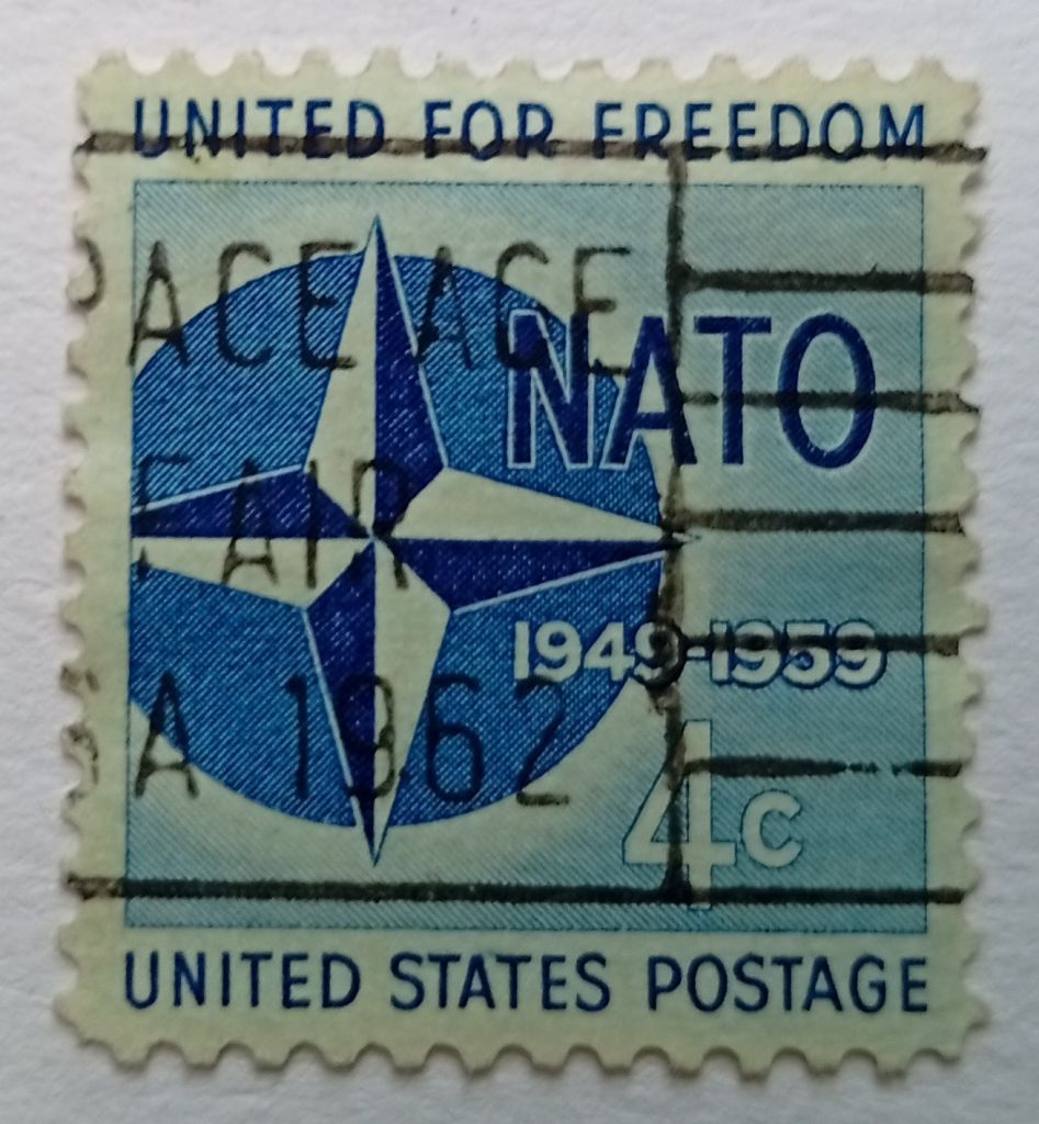 США 1959 НАТО, гашеная - фото фото фото 0