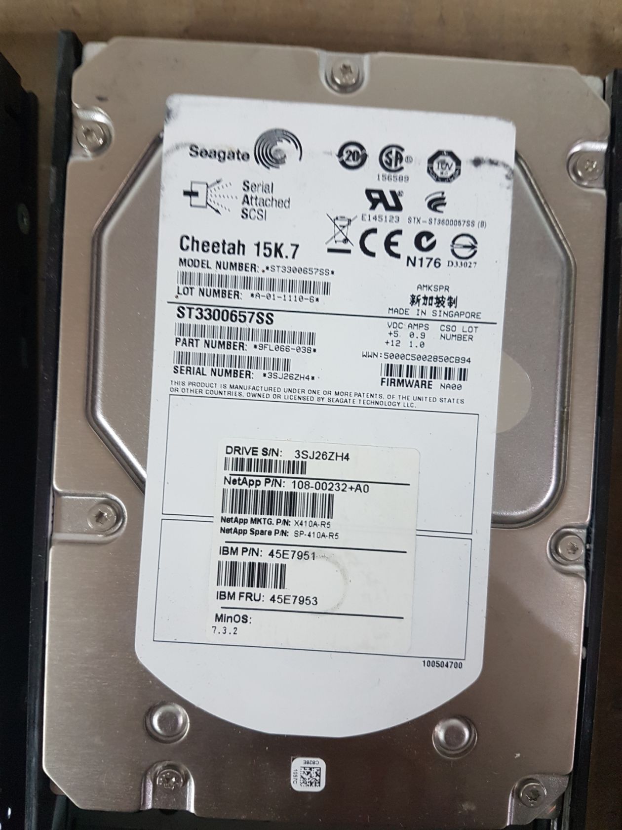 Диски HDD 3.5" SAS 300gb ST3300657SS, 6шт одним лотом,  від 1грн       (№034) - фото фото фото 4