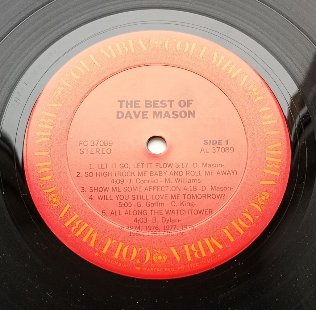 DAVE MASON The Best Of Dave Mason LP  VG++/EX - фото фото фото 2