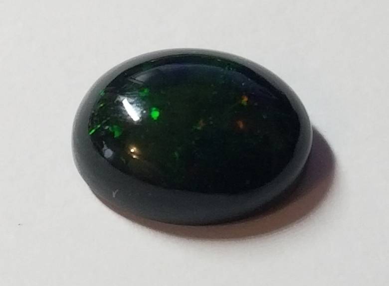 Черный опал кабошон 2.32 Ct   11 x 8 mm - фото фото фото 1
