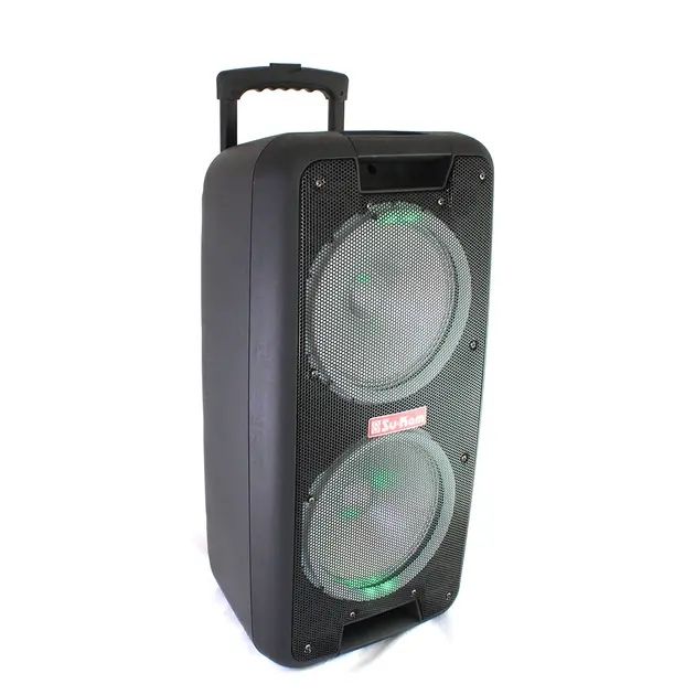Портативна колонка Su-Kam 1010 + 2 мікрофони + BT 12v220v - фото фото фото 2