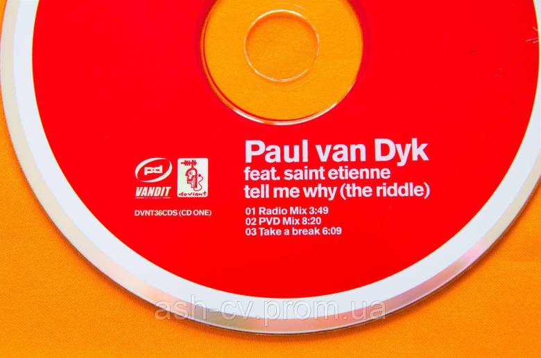 Музичний диск CD. PAUL VAN DYK - The riddle - фото фото фото 1