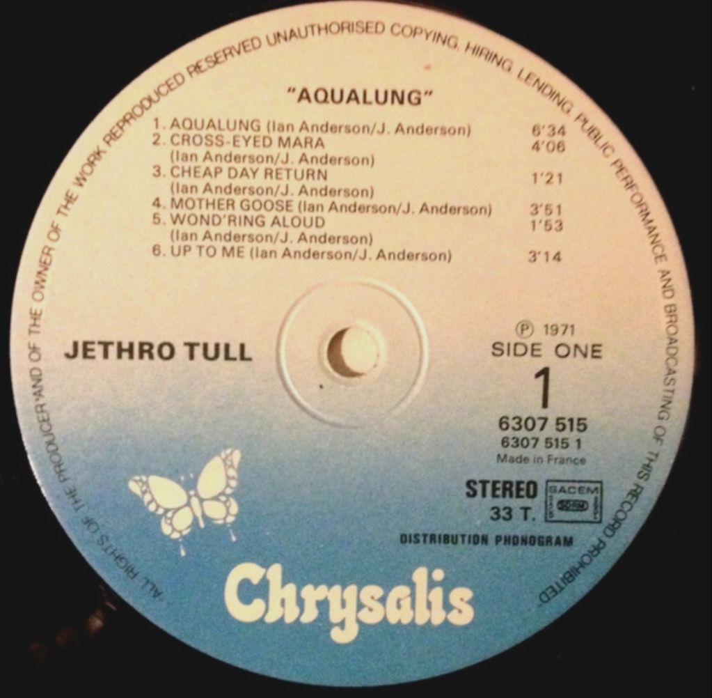 Jethro Tull - Aqualang - 1971.  (LP). 12. Vinyl. Пластинка. France. - фото фото фото 3
