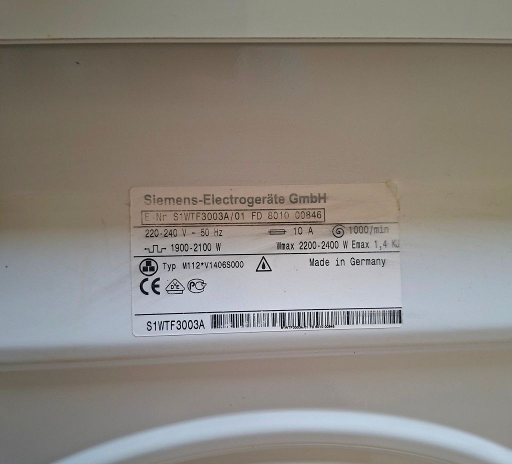 Вузька пральна машина Siemens Siwamat XS440 5 кг, 1000 об/хв, вживана - фото фото фото 7