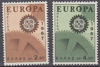Греция 1967 Европа СЕРТ Mi 948-949 MNH - фото фото фото 0