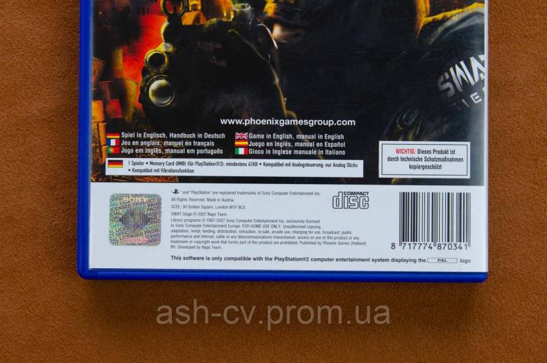 Диск для Playstation 2, гра SWAT Siege - фото фото фото 4