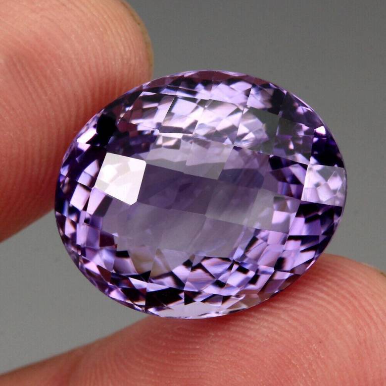 Натуральный аметист 28.77 Ct. 21x17mm - фото фото фото 1