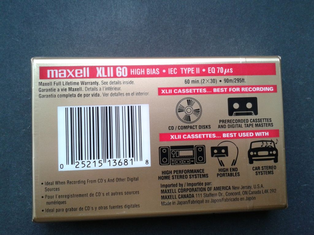 Аудиокассета Maxell XLII 60 - фото фото фото 1