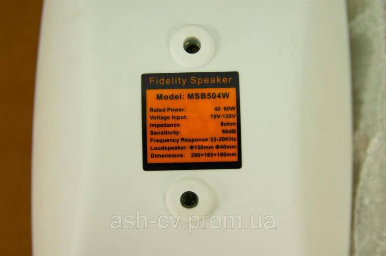 Акустика настінна BIG MSB-504 Pro (White, Canada) - фото фото фото 6