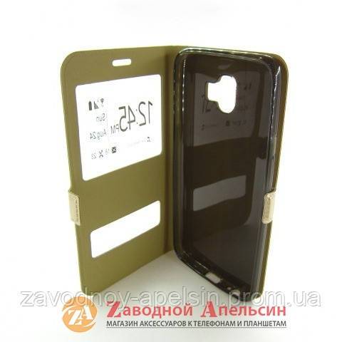Чехол книжка Samsung J4 J400 Smart Case gold - фото фото фото 2