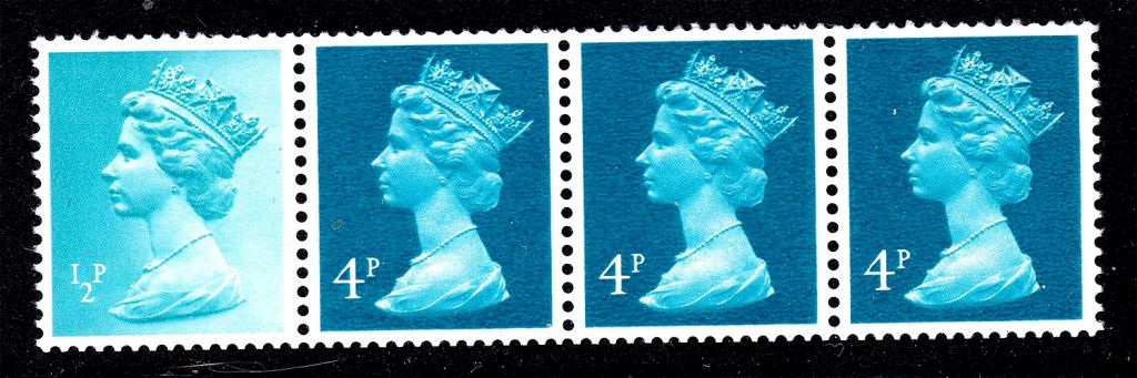 Великобритания   MNH  - HM QE-II -  стандарт - фосф. - сцепка - фото фото фото 0
