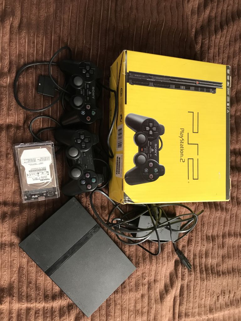 Sony playstation 2 два джойстика + HDD 40 игр - фото фото фото 0