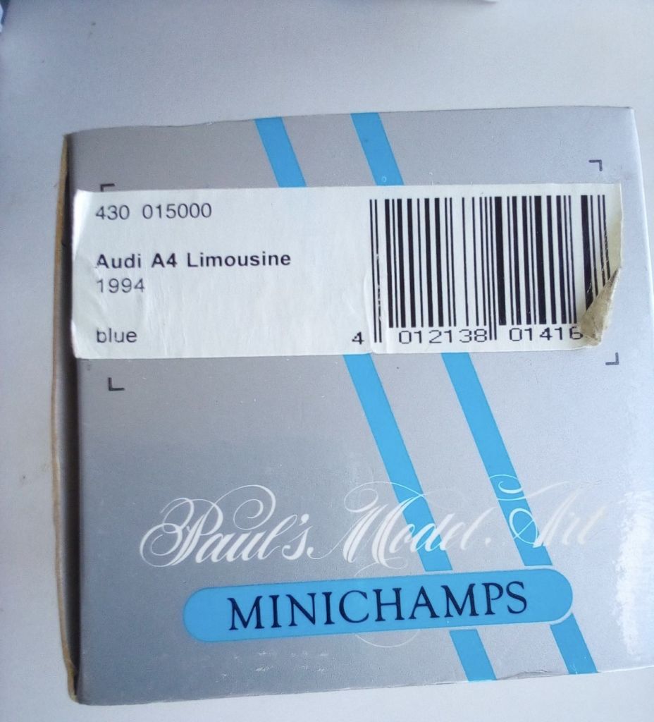 1/43 MINICHAMPS AUDI A4 Limousine  (1994) - фото фото фото 2