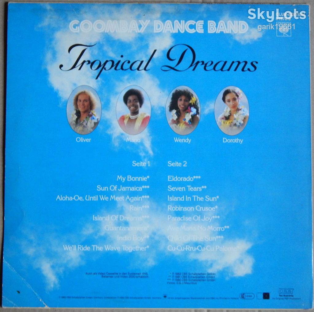 Goombay Dance Band – Tropical Dreams  (CBS – 91576-9, Germany) EX+/NM- - фото фото фото 1
