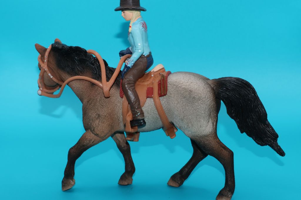 наїзниця вершниця на коні SCHLEICH 90-100мм ФРН ФРГ - фото фото фото 4