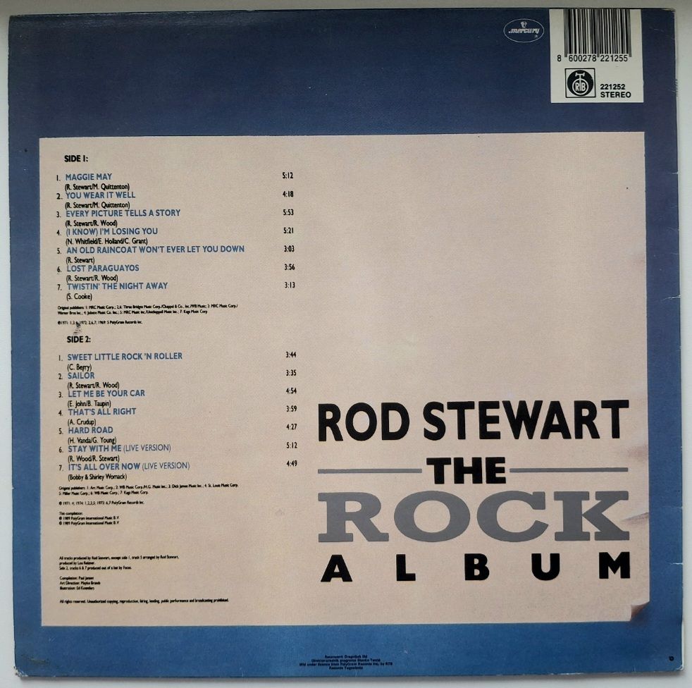 Rod Stewart - The Rock Album - 1969-74.  (LP). 12. Vinyl. Пластинка. Yugoslavia. - фото фото фото 1
