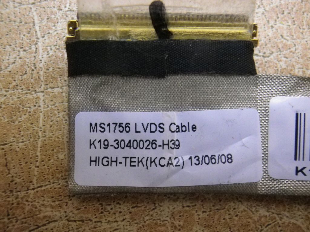 Б/У Шлейф матриці + вебкамера на msi Notebook MS-1757 - фото фото фото 3