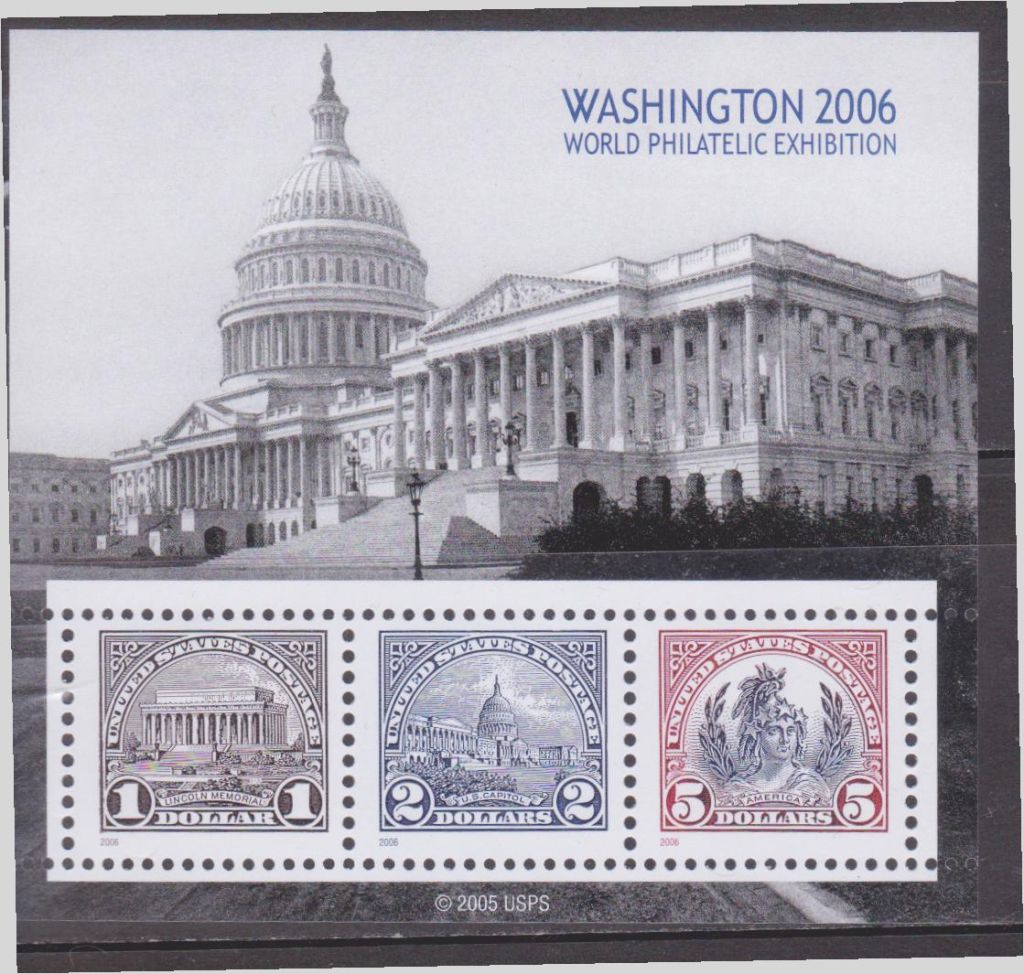 США 2006 ВАШИНГТОН БЕЛЫЙ ДОМ КАПИТОЛИЙ АРХИТЕКТУРА ВЫСТАВКА СТАНДАРТ Блок** SW4280-4282 MNH $16.36 - фото фото фото 0