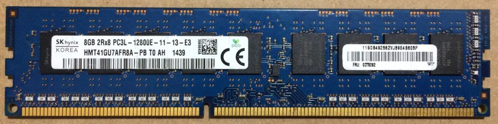 8GB DDR3L 1600MHz Hynix PC3L 12800E 2Rx8 RAM Оперативна пам'ять DDR3 - фото фото фото 0