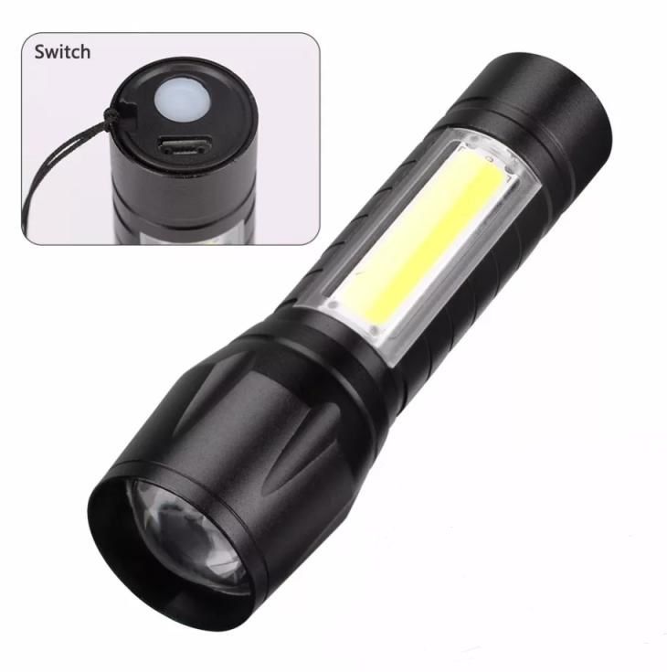 Фонарь Police BL-8424-XPE+COB Black,новый,зарядка от USB. - фото фото фото 1