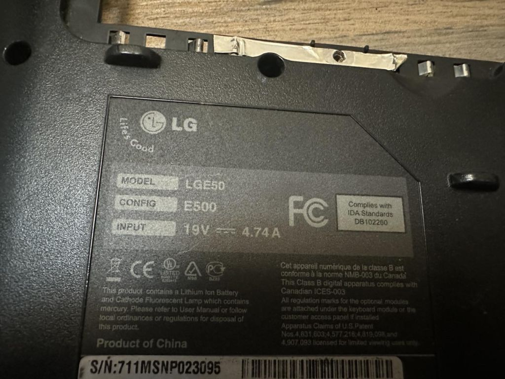 LG E50 корпус, корито, нижня частина - фото фото фото 2