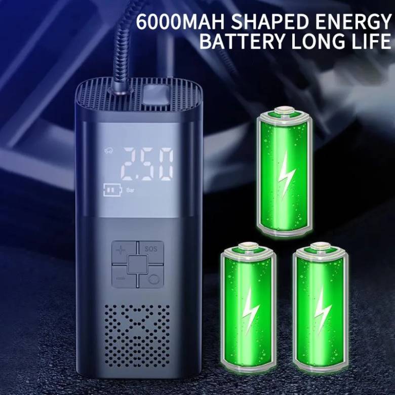 Електронасос DN VC-027 6000 mAh 150PSI USB-C, Power Bank (VC-027) - фото фото фото 2