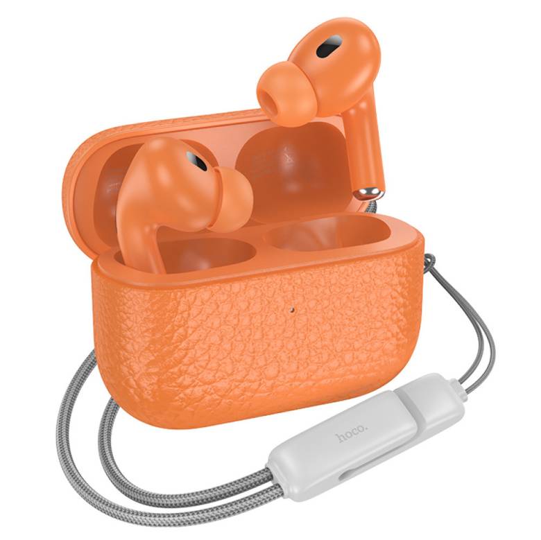 Навушники Bluetooth бездротові Hoco EQ9 вакуумні з мікрофоном Orange - фото фото фото 0