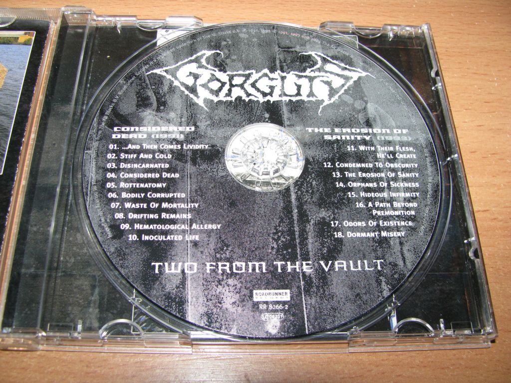 GORGUTS - Considered Dead / The Erosion Of Sanity  (2004 Roadrunner) - фото фото фото 2